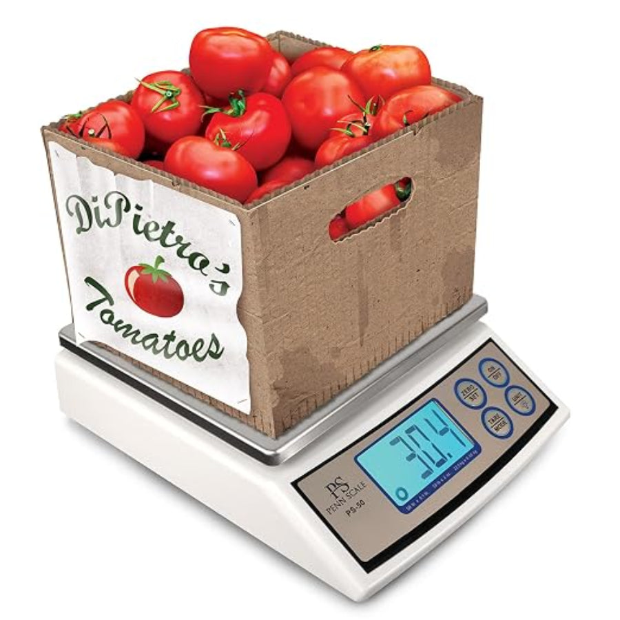 Penn Scale PS-50 10 Inch Stainless Steel Portion Control Scale 50 lb Capacity